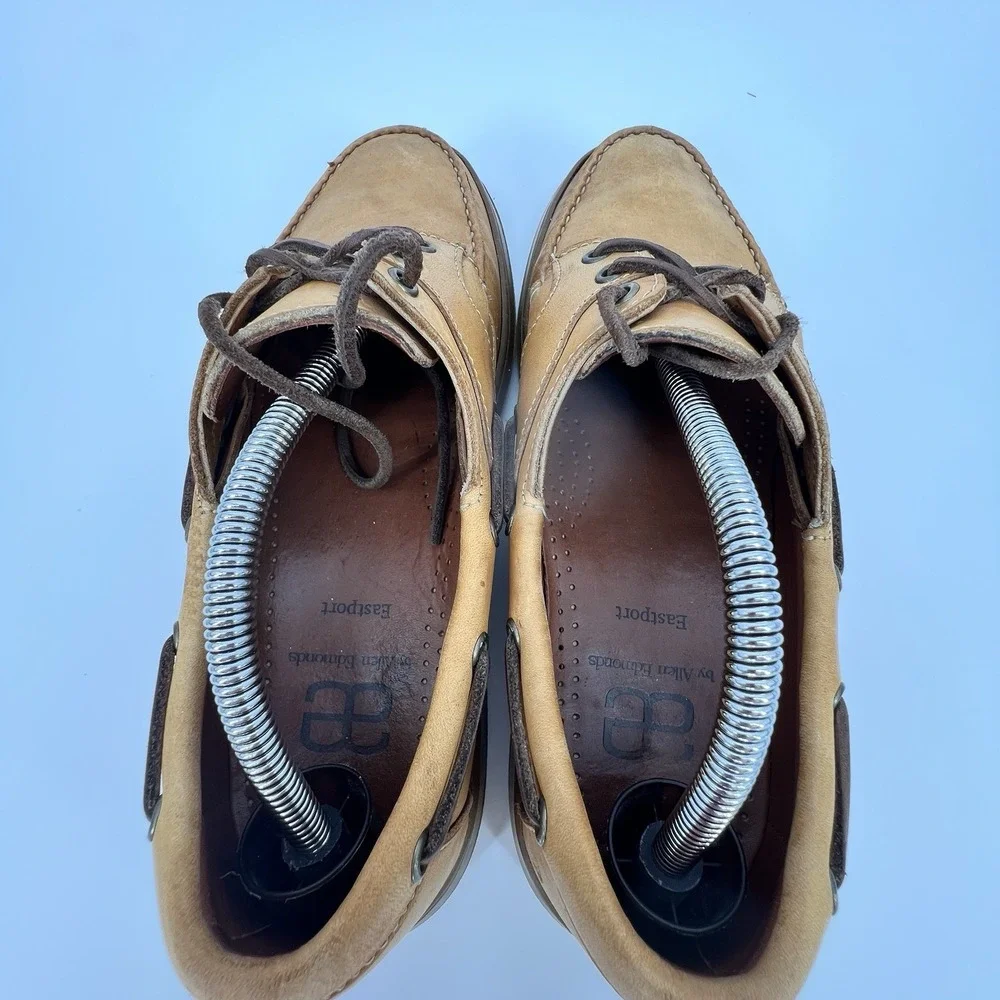 Allen Edmonds Eastport Brown Leather Boat Shoes Men's‎ 9.5 D